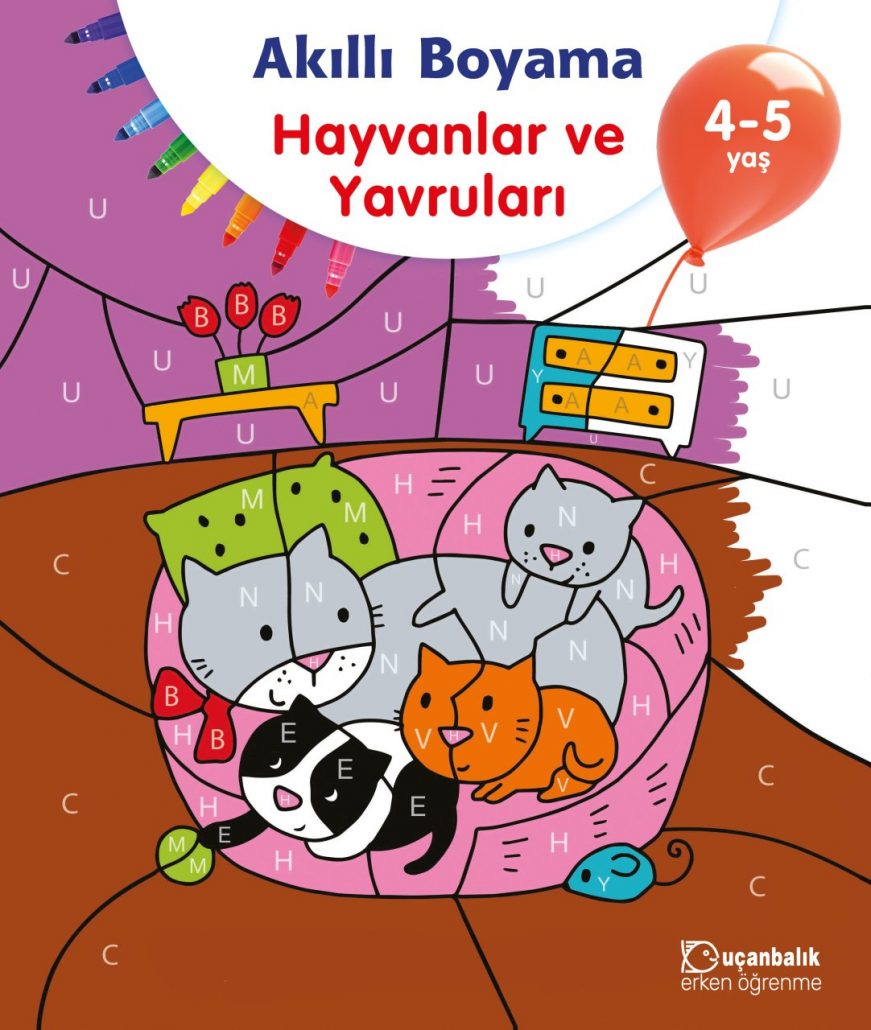 AKILLI BOYAMA – HAYVANLAR VE YAVRULARI 4-5 YAŞ – Şener Dağıtım